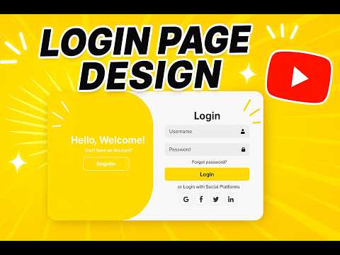 Responsive Login/Register Page Using HTML, CSS & JS | Easy Tutorial + Source Code #responsive #india