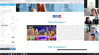 Webinar web page creation - 2