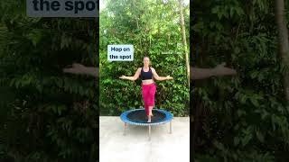 Rebounding for Glute Activation #gluteactivation #trampoline #lowerbodyworkout