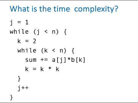 Asymptotic Analysis Example With Two Nested Loops
