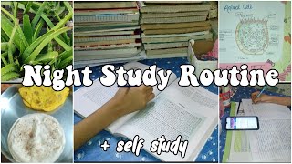 Night study Routine 🌃 + Self study || study vlog 2021 || *productive* - study fix