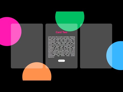 Glass effect card using HTML & CSS || For beginners || college project.