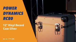 Power Dynamics RC80 12" Vinyl Record Case Silver - 171.826