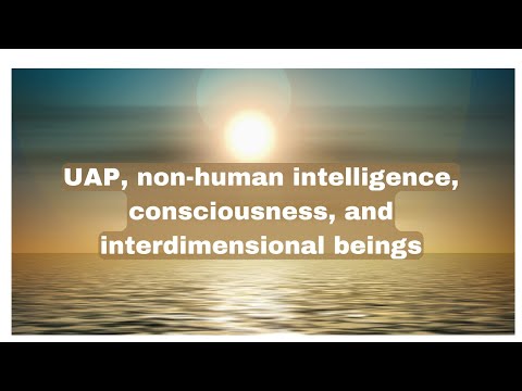 Consciousness, UAP, and non-human intelligence