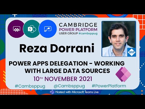 Reza Dorrani MVP - Power Apps Delegation