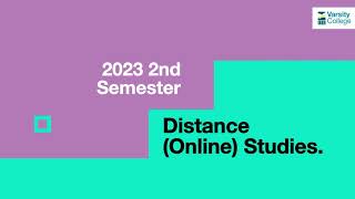 APPLY for second semester intake and study via Distance (Online).