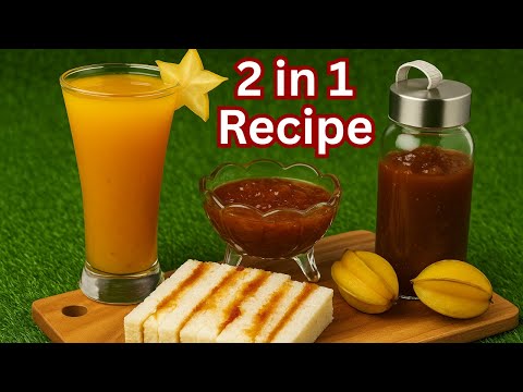 2-in-1 Starfruit Recipes | Refreshing Juice & Sweet Jam | Easy Cooking