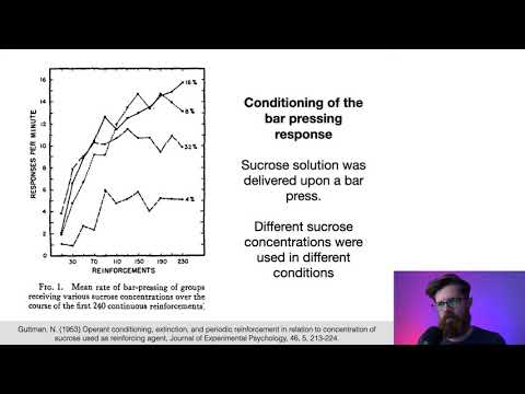 Operant conditioning and extinction