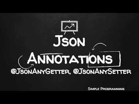 Jackson Annotations | @JsonAnyGetter | @JsonAnySetter | Example | Simple Programming