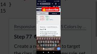 CSS Color Markers Solution |Step 76-77 freeCodeCamp Responsive Web Design in 60 Seconds!"
