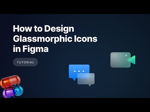 How to Design Glassmorphic (Matte Glass) Icons in Figma