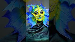 Siren makeup #makeupartist #makeup#makeuptutorial #sirenmakeup#mermaidmakeup #shorttutorials#shorts