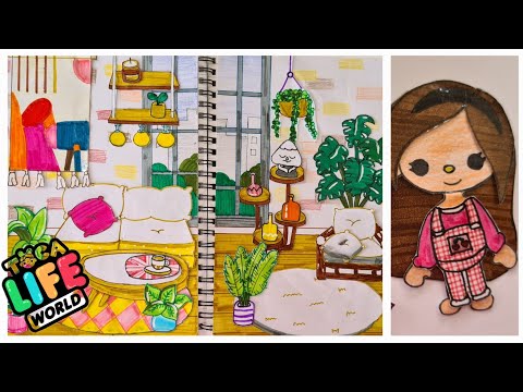 Aesthetic House DIY Ideas 🏡/Toca Life Livingroom #tocaboca #pinkpingworld #tocabocalife #Livingroom