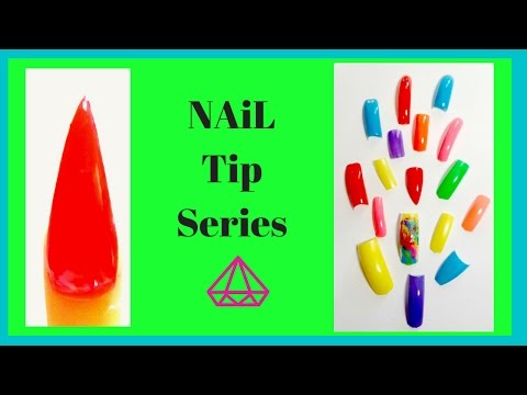 How to shape a nail tip-STILETTO