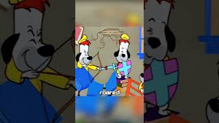 #shorts #animation#cartoon Mike the Wolf's Teaching Struggles with Three Druids