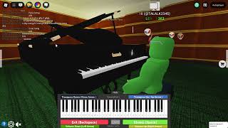 Playing the Squid Game Song on Roblox Piano! 🎹 (Easy Notes)