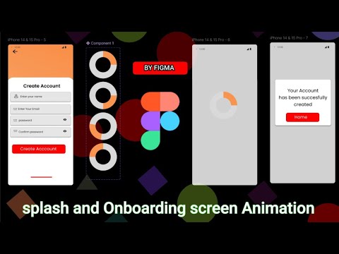 splash and onboarding or loading screen animation by figma #figma #uiuxdesigner #loading animation