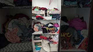 Organiser Link in Description | Declutter the wardrobe with me #wardrobeorganization #cleanwithme