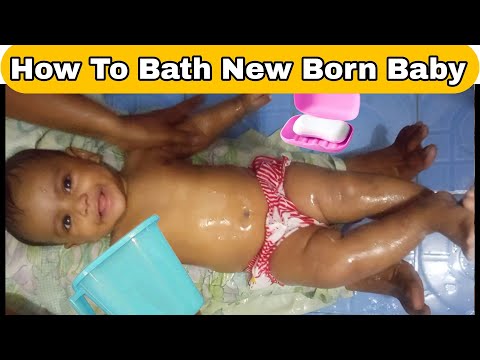 How to bath a Newborn baby at home/5 Months Old Bathing Routine/Baby massage/baby bathing