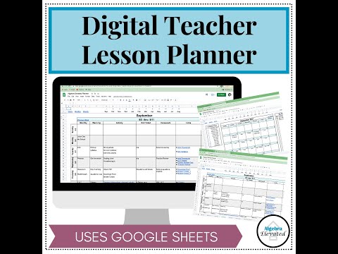 Digital Teacher Lesson Planner – Google Sheets (Preview)