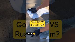 Who WON This Round Of Goof Off VS Rust-Oleum On Driveway Stains? You Decide!
