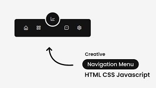 Creative Navigation Menu | HTML CSS Javascript | With Source Code