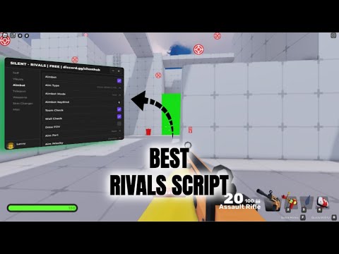 Using the best *FREE*  Rivals Script in Roblox!! (AIMBOT)