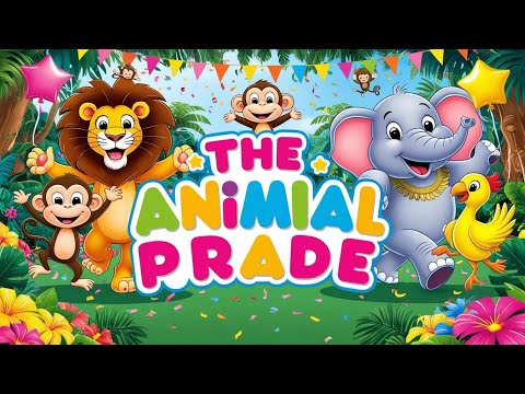 The Animal Parade | Poem for kids | Rhythmic Song, Children's Music, Kids Rhythm & Poems