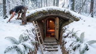 Building an Amazing Underground Den Deep in the Wild | Full Process