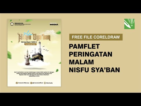 PAMFLET PERINGATAN MALAM NISFU SYA'BAN | FREE FILE CORELDRAW