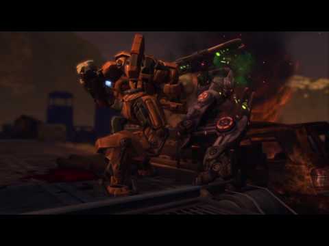 XCOM EW: MEC Trooper punching a Mechtoid