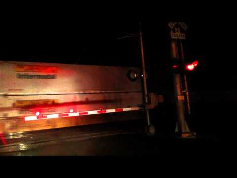 Erie Train 413 crossing Pittsburgh Avenue, Erie, PA Nov 3, 2013