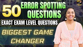 50 IMPORTANT ERROR SPOTTING QUESTIONS | UPCOMING ALL BANK EXAMS | REENA