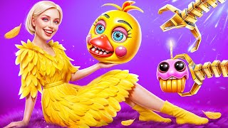 Five Nights in Jail: How to Become Chica! FNaF Makeover Challenge!
