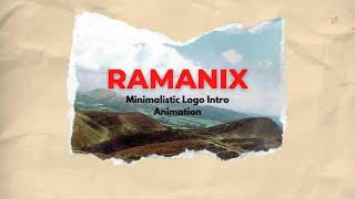 Animated logo for youtube channel / Ramanix
