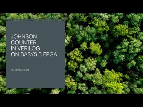 Johnson Counter in Verilog on Basys 3 FPGA