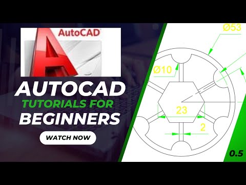 AutoCAD(2020) -Tutorial-5 for Beginners step by step