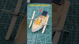 DIY Solar Boat with DC Motor | Solar Power Boat Making at Home #shorts #solar #motor #diy