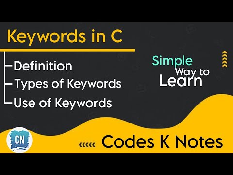 What is Keyword | How many Keywords | Need of Keywords | Full Explanation Hindi/English | 🖥️ C Lang.