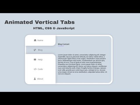 "Discover How To Make AMAZING Animated Vertical Tabs with Just HTML, CSS, & Javascript!"