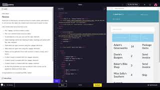 Learn HTML with Codecademy HTML Tables (Review)