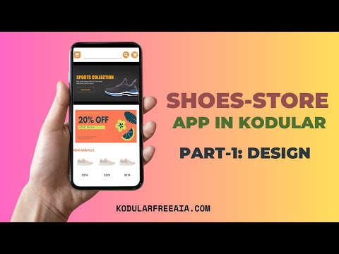 How to Create a Shoe Store App in Kodular | UI Design + Product Page + Cart | Full Tutorial