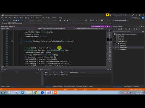 Handwriting Detection Project using C# in Neural network