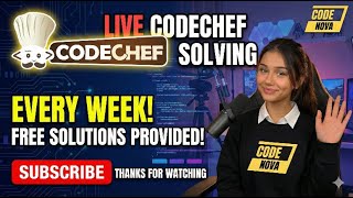 Codechef Starters 222 (Rated till 6 star) | Live Coding | Free Codes | #codenova #codechefsolutions