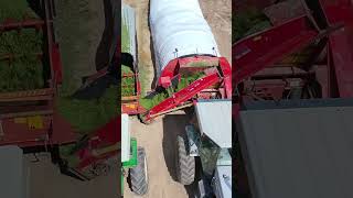 Bagging up some feed! #agriculture #farming #tractor #hay #silage #feed #bagging