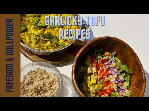 Garlicky tofu recipes