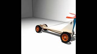 DIY Rubber Band-Powered Car – Hands-On Science Assembly Kit | LGPW066 #educationaltoys