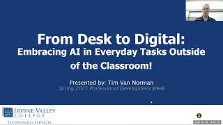 From Desk to Digital   Embracing AI in Everyday Tasks Outside of the Classroom
