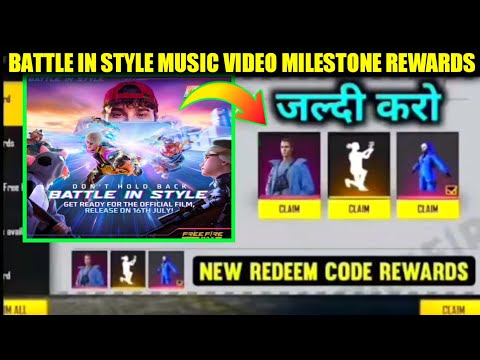 battle in style redeem code || free fire redeem code