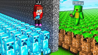 JJ and Mikey: POOR vs RICH Creeper Army Survive Battle in Minecraft - Maizen
